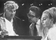 1967: Helmuth und Martina Rilling in New York (Avery Fisher Hall) mit Leonard Bernstein (Foto: Archiv Bachakademie)