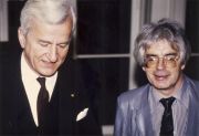 1985: Helmuth Rilling mit Bundespräsident Richard von Weizsäcker zur Hauseinweihung der Bachakademie (Foto: Archiv Bachakademie)