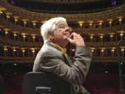 September 2006 (nicht gestellt!): Helmuth Rilling im Teatro Filarmonico in Verona (Foto: Holger Schneider)